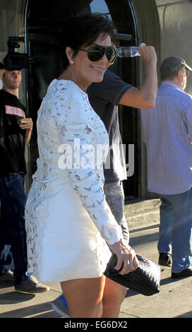 Kris Jenner entdeckte mit einem Mysterium Mann bei Craigs Restaurant Featuring: Kris Jenner wo: Los Angeles, California, Vereinigte Staaten von Amerika bei: 15. August 2014 Stockfoto