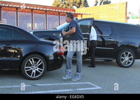 Kris Jenner mit einem Mysterium Mann bei Craigs Restaurant wo gesichtet: Los Angeles, California, Vereinigte Staaten von Amerika bei: 15. August 2014 Stockfoto