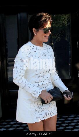 Kris Jenner entdeckte mit einem Mysterium Mann bei Craigs Restaurant Featuring: Kris Jenner wo: Los Angeles, California, Vereinigte Staaten von Amerika bei: 15. August 2014 Stockfoto