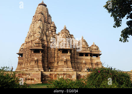 Kandariya Mahadev Tempel westlichen Gruppe der Tempel Khajuraho Indien Stockfoto