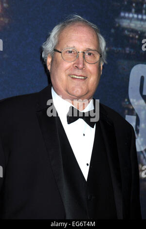 Chevy Chase, die Teilnahme an der SNL 40th Anniversary Celebration am Rockefeller Plaza am 15. Februar 2015 in New York City/Picture alliance Stockfoto