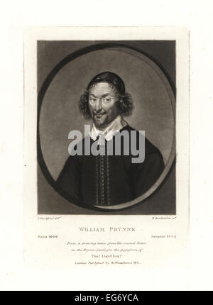 William Prynne, englischer Puritaner Anwalt, Autor, Polemiker, starb 1669. Stockfoto