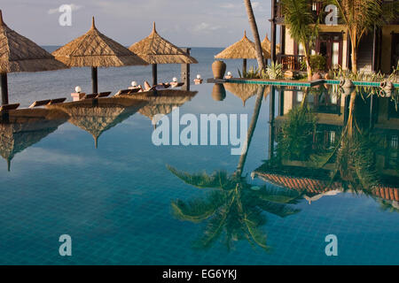 Lotus Village Resort in Mui Ne, Vietnam. Stockfoto