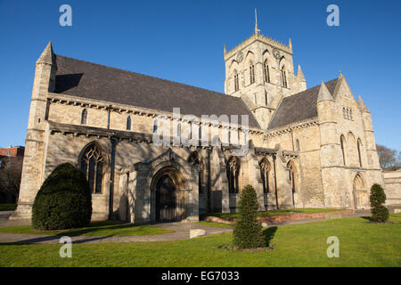 Die Pfarrei Kirche von St. James, eine anglikanische Kirche im Herzen von Grimsby, North East Lincolnshire. Februar 2015. Stockfoto