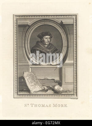 Sir Thomas More, Staatsmann und Philosoph, Ära von König Henry VIII, 1478-1535. Stockfoto