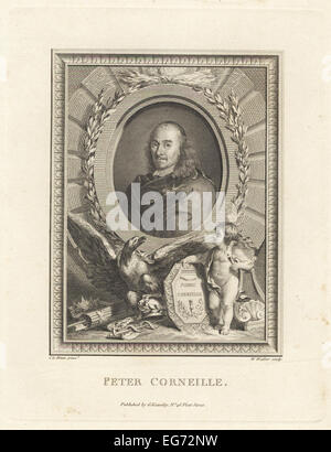 Pierre Corneille, französischer Tragöde und Dramatiker, 1606-1684. Stockfoto