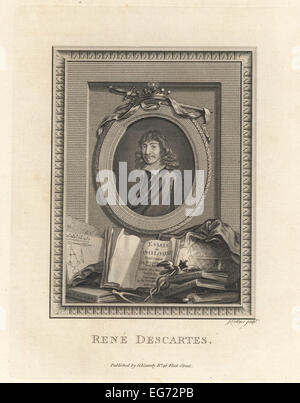 René Descartes, französischer Philosoph und Schriftsteller. Stockfoto