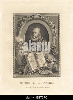 Michel de Montaigne, französischer Schriftsteller und Essayist. Stockfoto