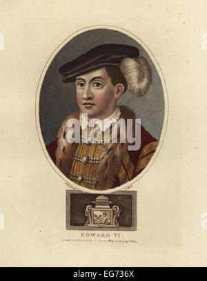 Porträt von König Edward VI von England, 1537-1553. Stockfoto