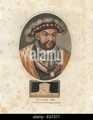 Porträt von König Henry VIII von England, 1491-1547. Stockfoto