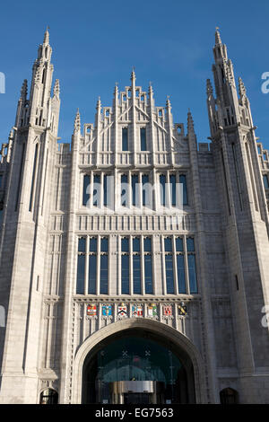 Granit Stein Fassade des Marischal College Aberdeen Stockfoto