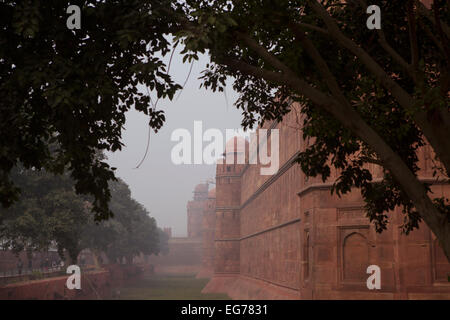 Rotes Fort (Lahori Gate) - Alt-Delhi, Indien Stockfoto