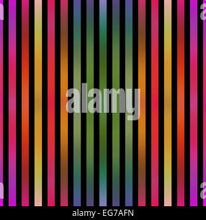 Nahtlose Metallic Effekt malen bunte Streifen auf schwarzem. Stockfoto