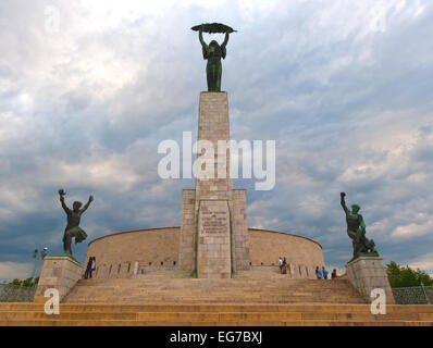 Liberation Monument am Gellertberg. Budapest, Ungarn Stockfoto