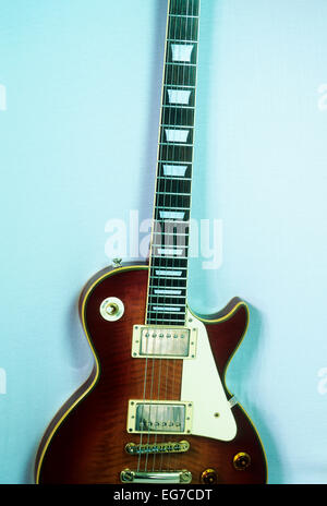 Stillleben-Bild von einer Les Paul Style e-Gitarre Stockfoto