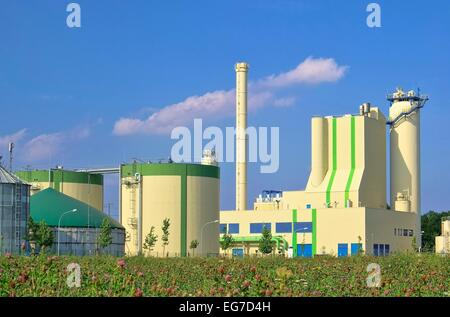 Biogasanlage - Biogasanlage 77 Stockfoto