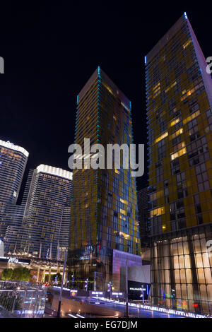 VEER TOWERS KRISTALLE ARIA STADTZENTRUM DER STRIP LAS VEGAS NEVADA, USA Stockfoto