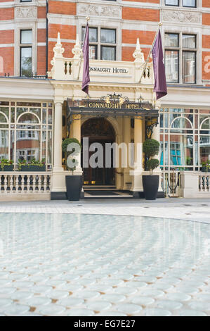 Details aus dem Connaught Hotel in London, eines der besten Hotels in der Stadt Stockfoto