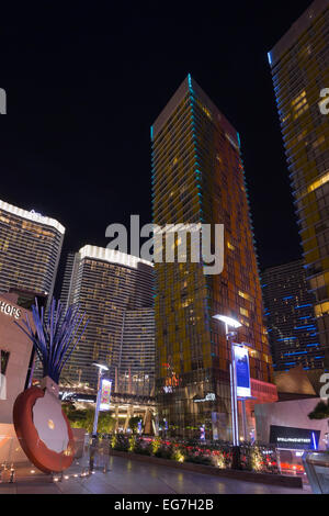 VEER TOWERS KRISTALLE ARIA STADTZENTRUM DER STRIP LAS VEGAS NEVADA, USA Stockfoto