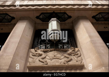 Außenseite des Peterbourgh Gericht Fleet St London. Stockfoto