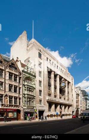 Außenseite des Peterbourgh Gericht Fleet St London. Stockfoto