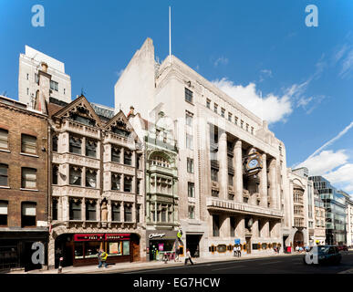 Außenseite des Peterbourgh Gericht Fleet St London. Stockfoto