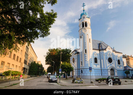 Kleine blaue Kirche von St. Elisabeth, Bratislava, Slowakei Stockfoto