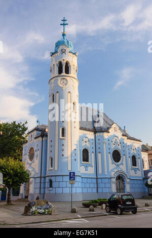 Kleine blaue Kirche von St. Elisabeth, Bratislava, Slowakei Stockfoto