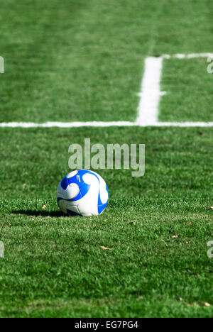 Fußball und Feld. Stockfoto