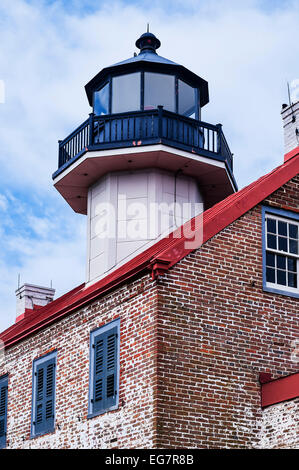 East Point Lighthouse auf die Deleware Bay, New Jersey, USA Stockfoto