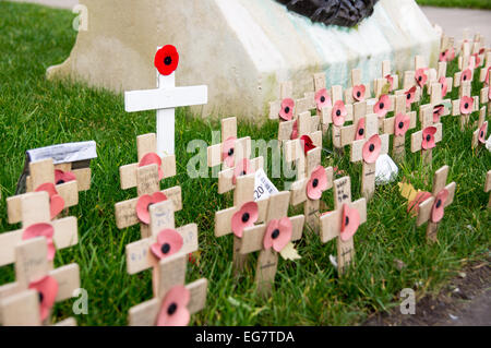 18. Februar 2015. Manchester-Kenotaph Denkmal des 1. Weltkriegs Stockfoto