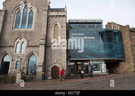 Aberdeen Seemuseum Shiprow Aberdeen Stockfoto