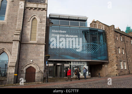 Aberdeen Seemuseum Shiprow Aberdeen Stockfoto