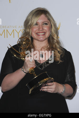 Creative Arts Emmy 2014 Drucksaal Featuring: Jennifer Euston Where: Los Angeles, California, Vereinigte Staaten von Amerika bei: 17. August 2014 Stockfoto