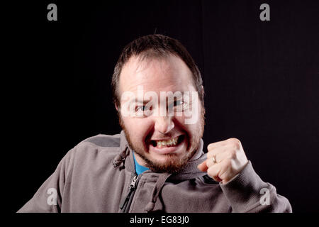 erfolgreicher Mann Faust Stockfoto