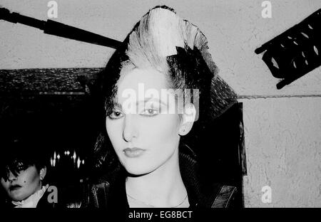 Neue Romantik in der Batcave in Soho London 1982 Stockfoto