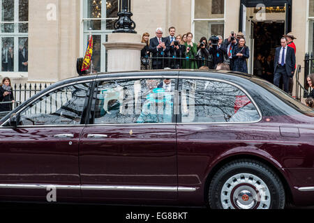 London, UK. 19. Februar 2015.  Die Königin Wiedereröffnung Kanada-Haus beherbergt Kanadas Hochkommissariat in UK Credit: Velar Grant/ZUMA Wire/ZUMAPRESS.com/Alamy Live News Stockfoto