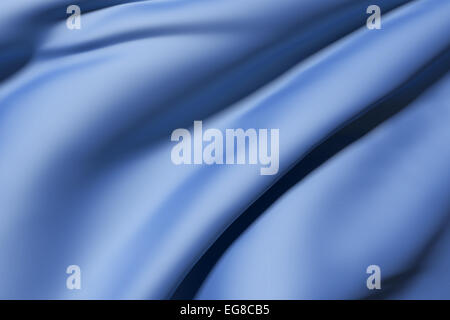 3D-Rendering des Hintergrunds des blaue Seide Stockfoto
