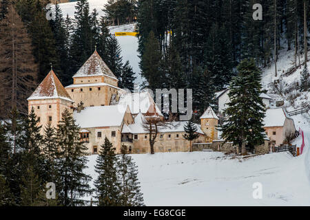 Castel Gardena oder Schloss Fischburg, St. Christina, Gröden, Südtirol - South Tyrol, Italien Stockfoto