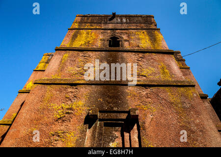 Das äußere des Beite Giyorgis (Saint-Georges) Kirche, Lalibela, Äthiopien Stockfoto