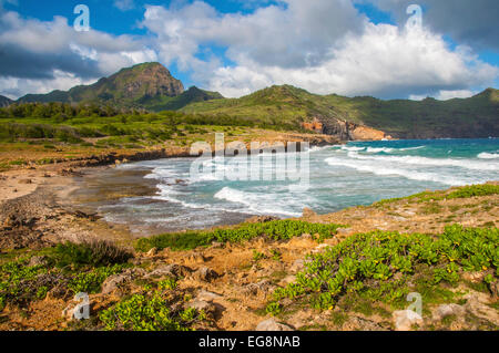 Kleine Bucht auf den Süden von Kauai, Hawaii. Stockfoto