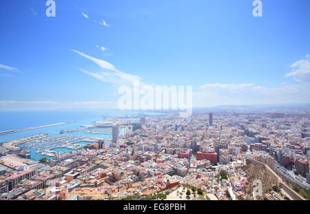 Panoramablick von Alicante, Spanien Stockfoto