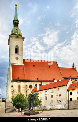 St. Martins Dom (14. Jh.) in Bratislava, Slowakei Stockfoto