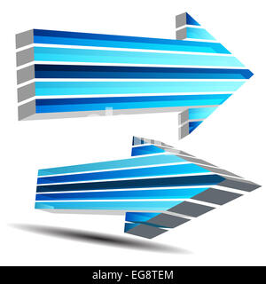 Ein Bild von einem 3d schnell bewegenden Pfeil. Stockfoto