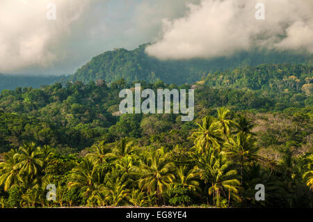 Clearing-Himmel über Regenwald von Costa Rica. Stockfoto