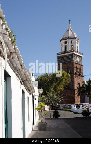 Iglesia Nuestra Señora de Guadalupe Tegusie Lanzarote Kanarische Inseln Stockfoto