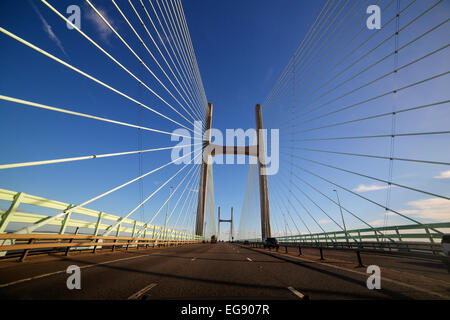 Überqueren die zweite Severn Überfahrt. September 2013. Stockfoto