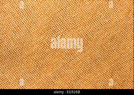 Gelb Beige hessische Textur abstrakt Stockfoto