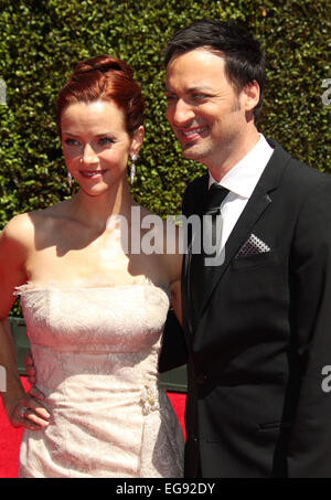 2014 creative Arts Emmy Awards - Ankünfte mit: Annie Wersching, Stephen voll wo: Los Angeles, California, Vereinigte Staaten von Amerika bei: 16. August 2014 Stockfoto