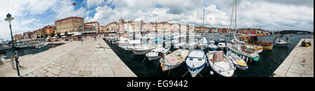 Panorama in Rovinj Stockfoto